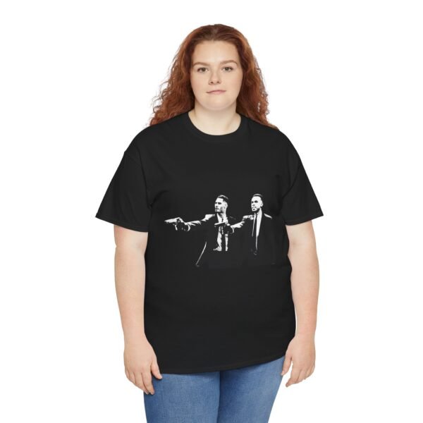 William Saliba and Gabriel Magalhães Pulp Fiction Style T-Shirt |  Arsenal FC Shirt | The Gunners | Saliba arsenal |Unisex Heavy Cotton Tee - Image 8