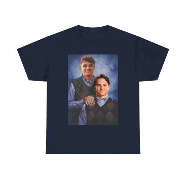 Lando Norris & Oscar Piastri Step Brothers T-Shirt | McLaren F1 Duo | Funny Racing Fan Tee | Formula 1 Gift Funny Unisex Heavy Cotton - Image 2