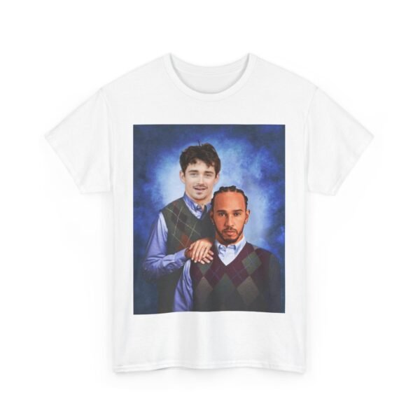 Charles & Lewis T-Shirt | Step Brothers F1 Duo Tee | Racing Fan Gift | Funny Formula 1 Shirt Unisex Heavy Cotton - Image 8