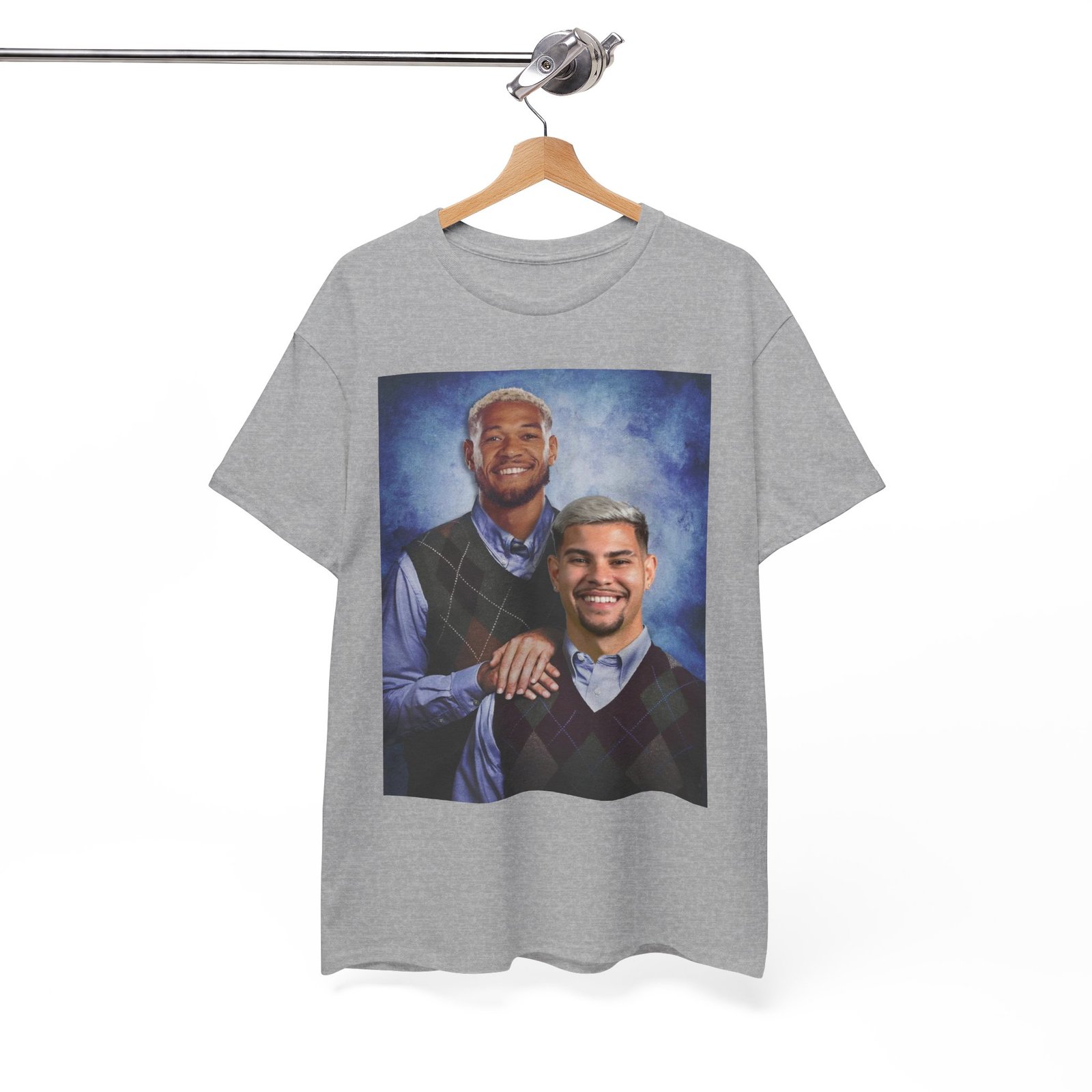 Joelinton & Bruno Guimarães Step Brothers T-Shirt | Newcastle United Fan Apparel | Funny Magpies | Newcastle Gift Unisex Heavy Cotton Tee - Image 28