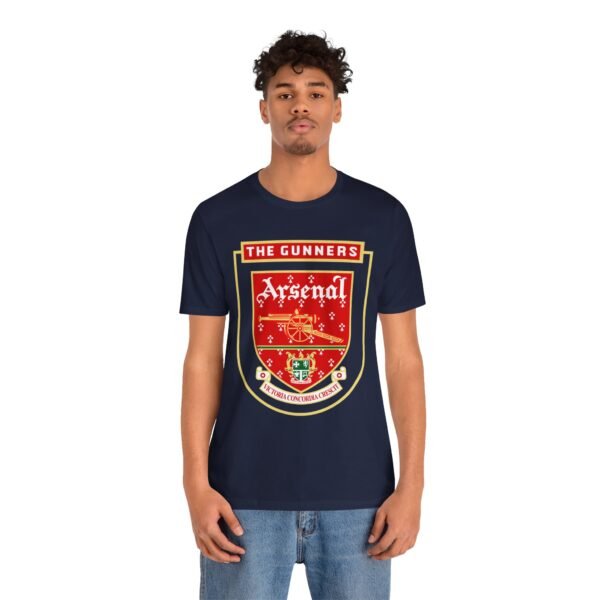 Retro Vintage Arsenal Logo T-Shirt | Arsenal Fan Tee | Arsenal FC Apparel | Gift for Him or Her | Unisex Jersey Short Sleeve Tee - Image 7