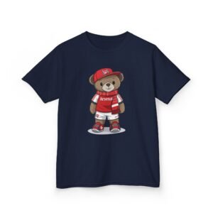 Arsenal Kids T-Shirt | Gunners Youth Football Tee | Junior Arsenal FC Shirt | Soccer Fan Gift for Kids Adorable Kids Tee with Arsenal Bear