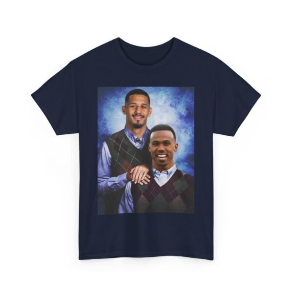 Gabriel & William Saliba T-Shirt | Arsenal FC Shirt | Step brother Shirt |  Unisex Heavy Cotton Tee | Arsenal Football | Arsenal Gift - Image 4