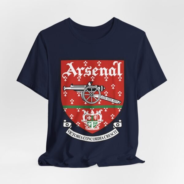 Arsenal Vintage Logo Sweatshirt | Retro Arsenal FC Shirt | Classic Gunners | Gift for Football Supporters Unisex Jersey Short Sleeve Tee - Image 6