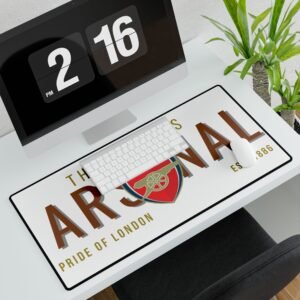 Arsenal Desk Pad – Gunners Gaming Mouse Mat – Arsenal FC Office Accessory & Football Fan Gift