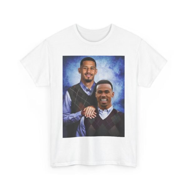 Gabriel & William Saliba T-Shirt | Arsenal FC Shirt | Step brother Shirt |  Unisex Heavy Cotton Tee | Arsenal Football | Arsenal Gift - Image 10