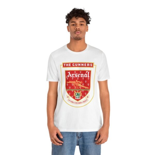 Retro Vintage Arsenal Logo T-Shirt | Arsenal Fan Tee | Arsenal FC Apparel | Gift for Him or Her | Unisex Jersey Short Sleeve Tee - Image 13