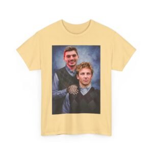 Max Verstappen & Liam Lawson Step Brothers T-Shirt | Red Bull Racing Duo | Funny F1 Fan Tee | Formula 1 Gift Funny Unisex Heavy Cotton Tee