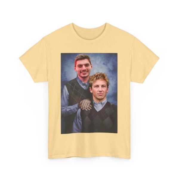 Max Verstappen & Liam Lawson Step Brothers T-Shirt | Red Bull Racing Duo | Funny F1 Fan Tee | Formula 1 Gift Funny Unisex Heavy Cotton Tee