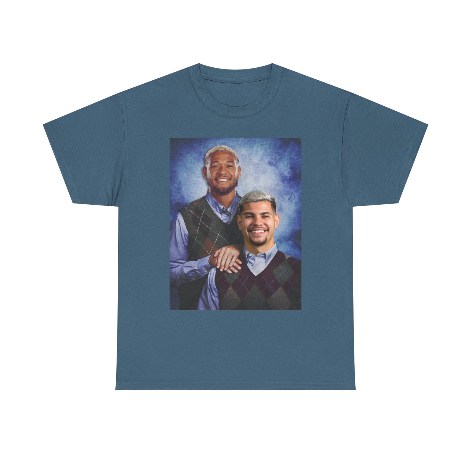 Joelinton & Bruno Guimarães Step Brothers T-Shirt | Newcastle United Fan Apparel | Funny Magpies | Newcastle Gift Unisex Heavy Cotton Tee - Image 32