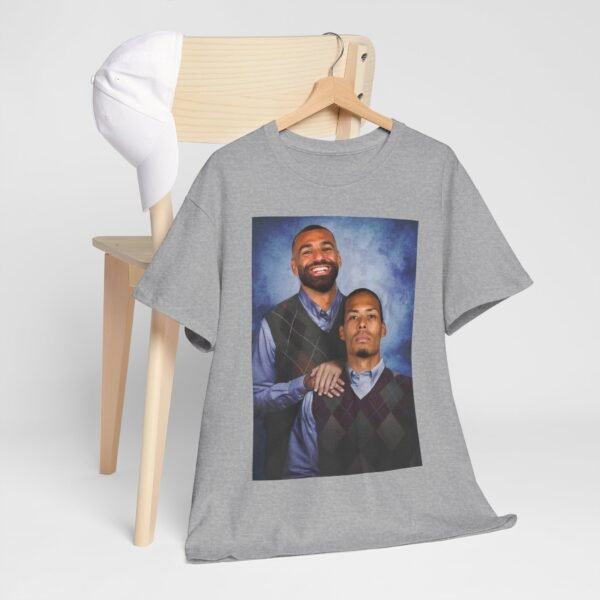 Mohamed Salah & Virgil van Dijk Step Brothers T-Shirt | Liverpool Vintage Jersey Shirt | Anfield Football Duo | Soccer Fan Gift - Image 12