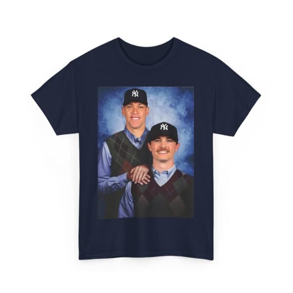 Aaron Judge & Max Fried Step Brothers T-Shirt | New York Yankees Braves Fan Shirt | Funny Baseball Duo Tee | MLB Gift Shirt - Image 26