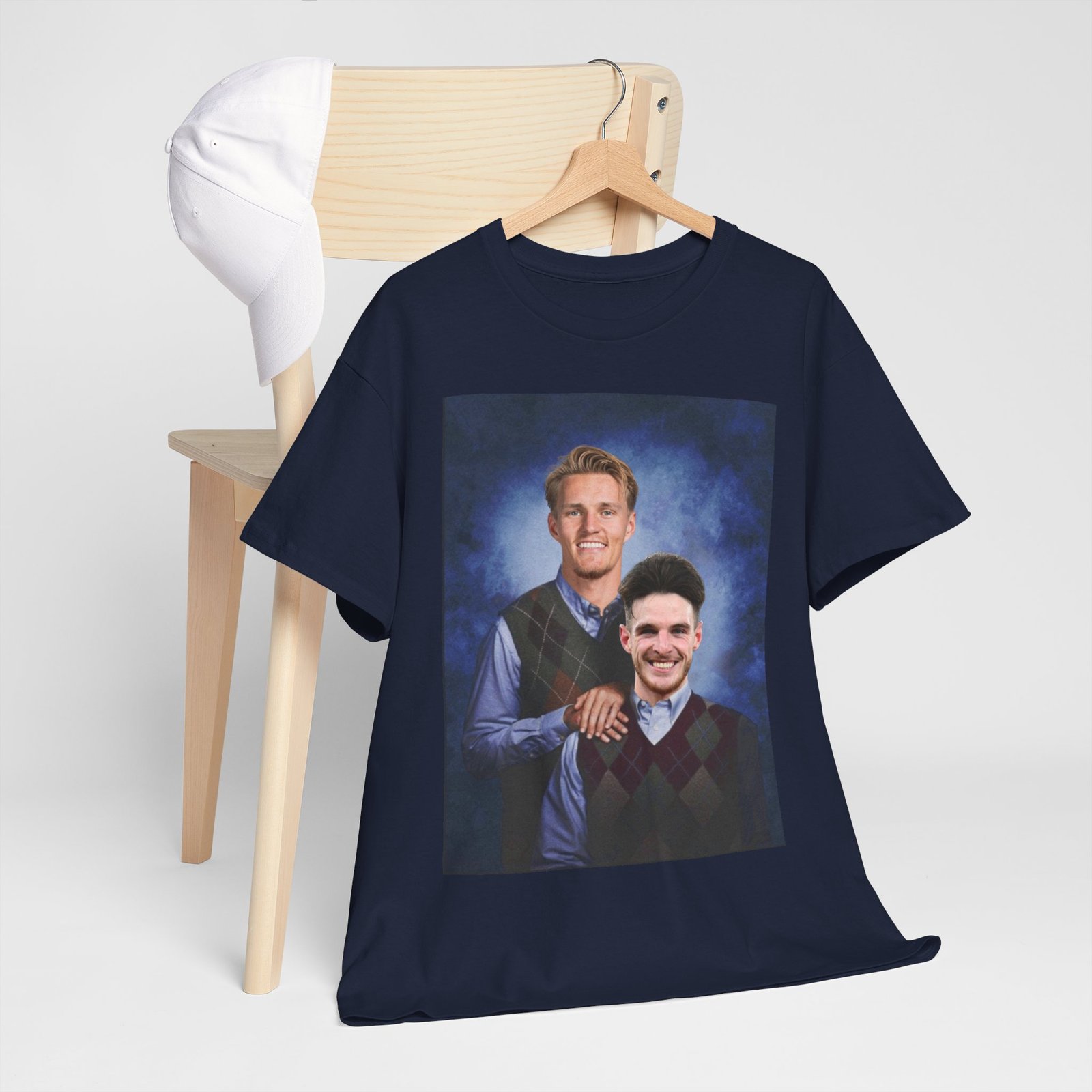 Declan Rice & Odegaard Step Brothers T-Shirt | Arsenal Football Duo Tee | Funny Gunners Fan Gift | Arsenal Merch Funny Unisex Heavy Cotton - Image 3