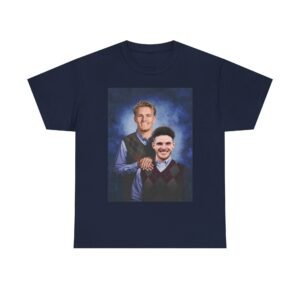 Alternative view of Declan Rice & Odegaard Step Brothers T-Shirt | Arsenal Football Duo Tee | Funny Gunners Fan Gift | Arsenal Merch Funny Unisex Heavy Cotton