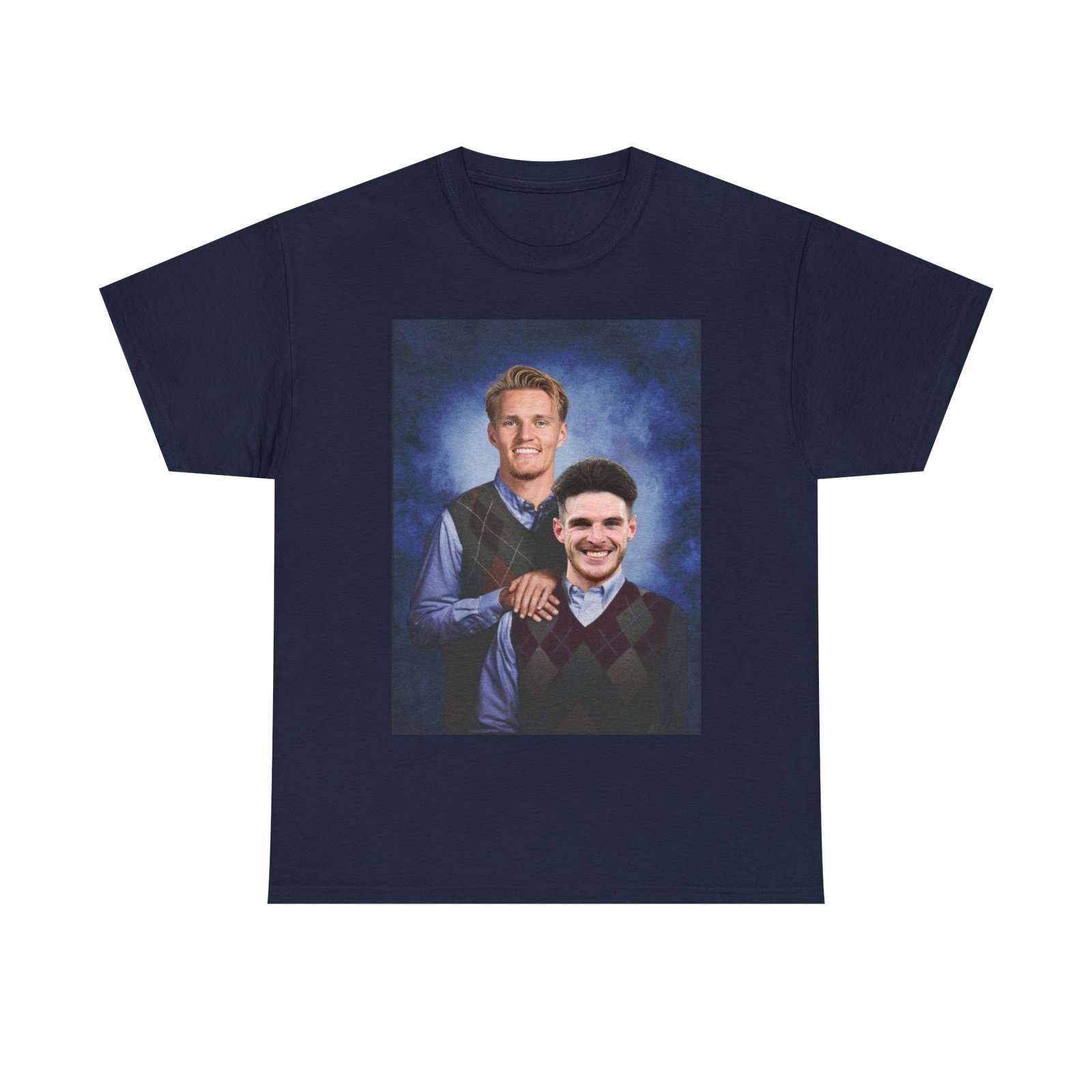 Declan Rice & Odegaard Step Brothers T-Shirt | Arsenal Football Duo Tee | Funny Gunners Fan Gift | Arsenal Merch Funny Unisex Heavy Cotton - Image 2
