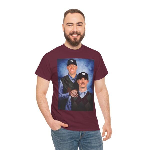 Aaron Judge & Max Fried Step Brothers T-Shirt | New York Yankees Braves Fan Shirt | Funny Baseball Duo Tee | MLB Gift Shirt - Image 18