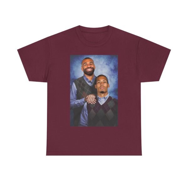 Mohamed Salah & Virgil van Dijk Step Brothers T-Shirt | Liverpool Vintage Jersey Shirt | Anfield Football Duo | Soccer Fan Gift - Image 14