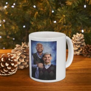 Newcastle United Mug | Bruno, Joelinton & Isak Tribute | Toon Army Fan Gift | NUFC Ceramic Mug Unique Gift for Him step brother style