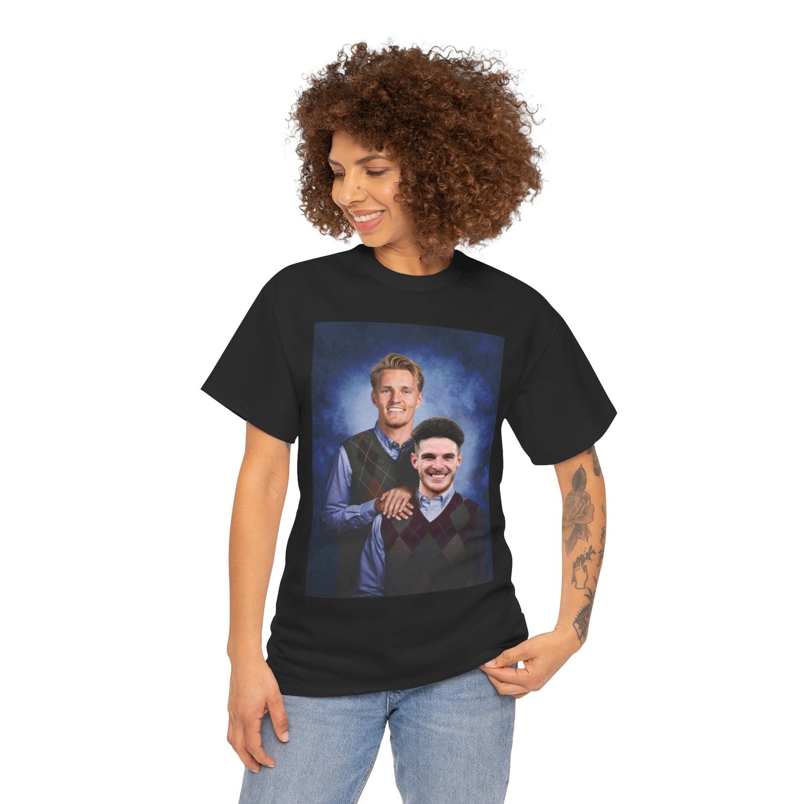 Declan Rice & Odegaard Step Brothers T-Shirt | Arsenal Football Duo Tee | Funny Gunners Fan Gift | Arsenal Merch Funny Unisex Heavy Cotton - Image 20