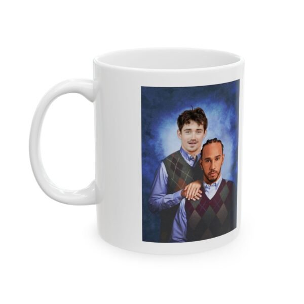 Charles Leclerc & Lewis Hamilton MUG | Step Brothers  F1 Duo Tee | Racing Fan Gift | Funny Formula 1 mug  Funny Mug - Image 4