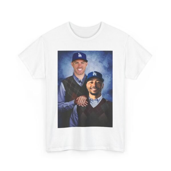 Freddie Freeman & Mookie Betts Step Brothers T-Shirt | Dodgers Baseball Tee | Funny MLB Duo Shirt | LA Dodgers Gift Shirt - Image 2