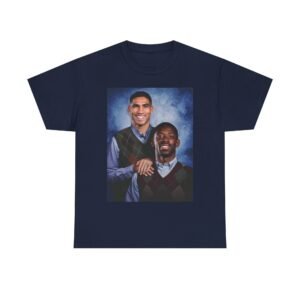 Alternative view of Dembele & Hakimi Step Brothers T-Shirt | Paris Duo Funny Tee | Football Fans Gift | Pulp Fiction Style PSG Shirt | Unisex Soccer Shirt