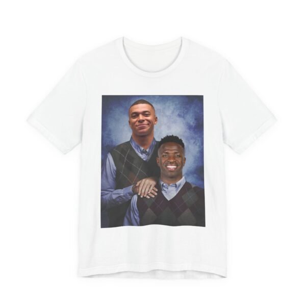 Mbappé & Vinicius Jr T-Shirt | Real madrid Gift | Mbappé Apparel | Vinícius Football Shirt Unisex Jersey Short Sleeve Tee - Image 7