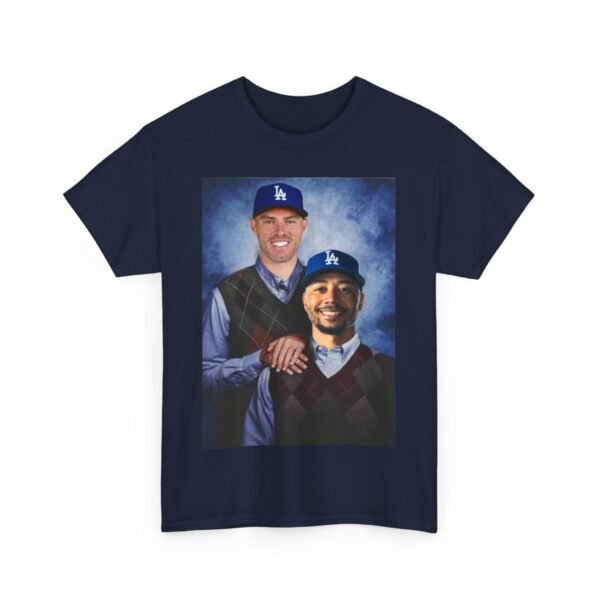 Freddie Freeman & Mookie Betts Step Brothers T-Shirt | Dodgers Baseball Tee | Funny MLB Duo Shirt | LA Dodgers Gift Shirt - Image 5
