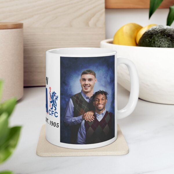 Cole Palmer & Nicolas Jackson Mug | Chelsea FC Mug | Chelsea Fan Gift | Stamford Bridge Mug | Football  Blues Duo Mug Ceramic Mug, 11oz - Image 10