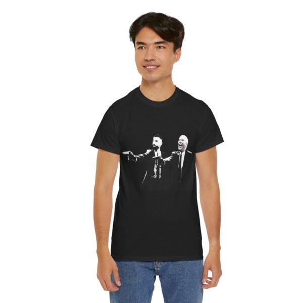 Mohamed Salah & Arne Slot Pulp Fiction Style T-Shirt | Liverpool FC Vintage Jersey | Anfield Duo Tee | liverpool fc  liverpool shirt - Image 7