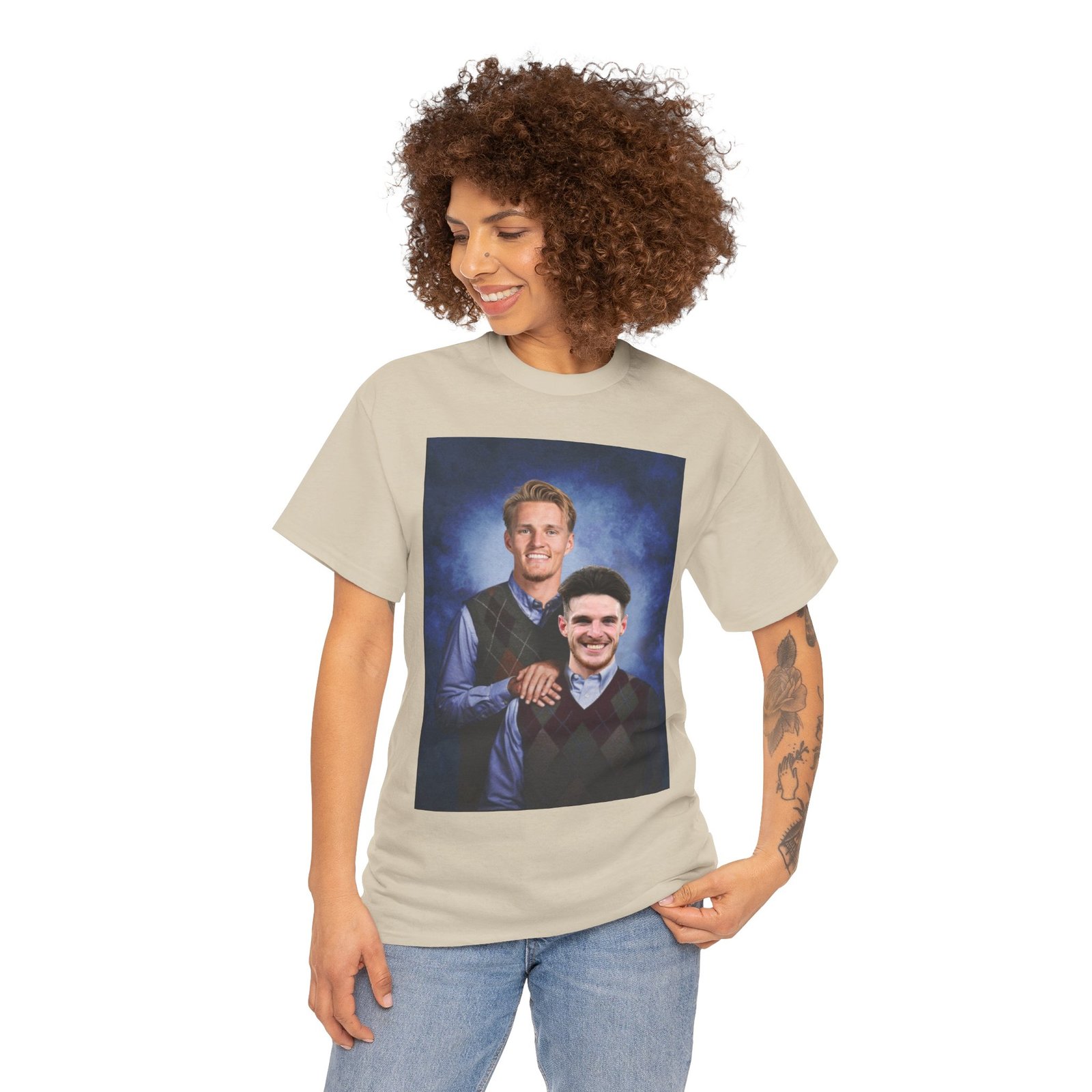 Declan Rice & Odegaard Step Brothers T-Shirt | Arsenal Football Duo Tee | Funny Gunners Fan Gift | Arsenal Merch Funny Unisex Heavy Cotton - Image 25
