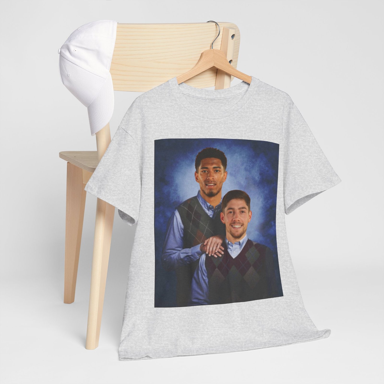 Real Madrid T-Shirt – Jude Bellingham & Valverde Step Brothers Duo – Vintage Madridista Fan Tee - Image 11