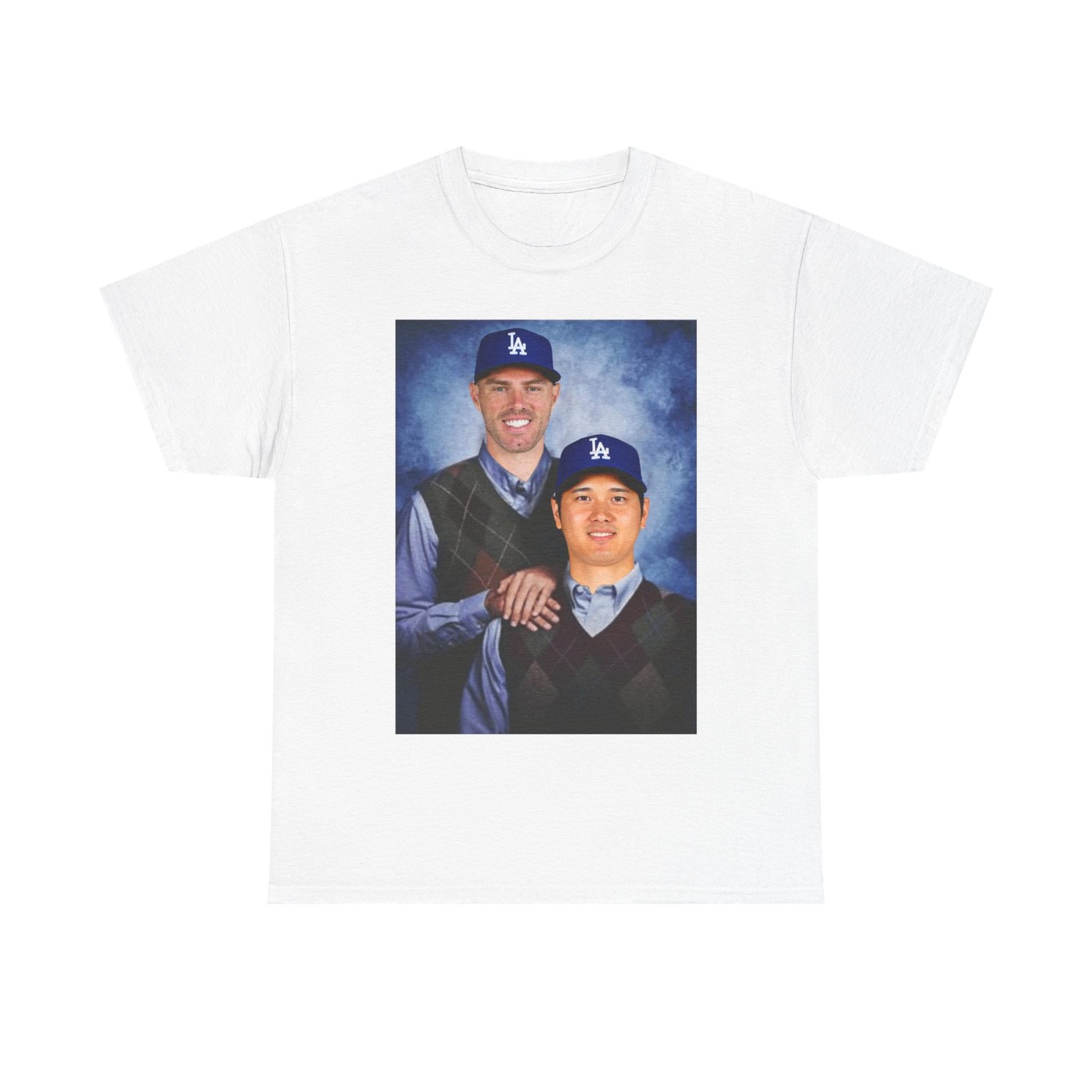 Freddie Freeman & Shohei Ohtani Step Brothers T-Shirt | LA Dodgers Baseball Tee | Funny MLB Duo Shirt | Dodgers Fan Gift Shirt - Image 7