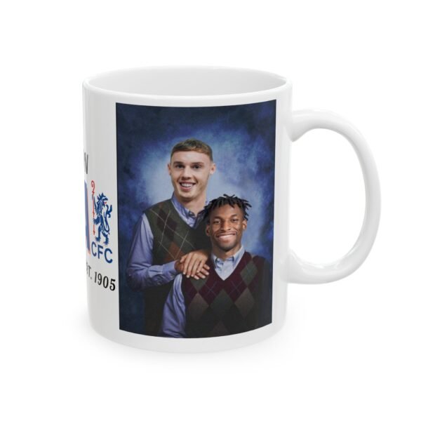 Cole Palmer & Nicolas Jackson Mug | Chelsea FC Mug | Chelsea Fan Gift | Stamford Bridge Mug | Football  Blues Duo Mug Ceramic Mug, 11oz - Image 5