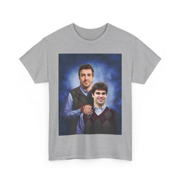 Fernando & Lance Step Brothers T-Shirt | Aston Racing Duo | Funny F1 Fan Tee | Formula Gift Unisex Heavy Cotton Tee - Image 7