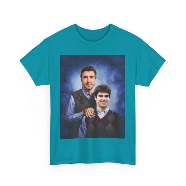 Fernando & Lance Step Brothers T-Shirt | Aston Racing Duo | Funny F1 Fan Tee | Formula Gift Unisex Heavy Cotton Tee - Image 8