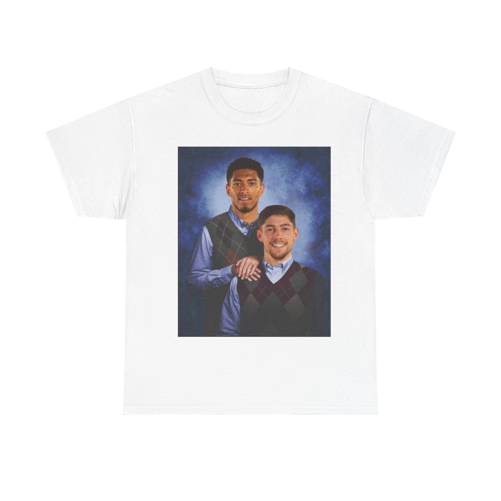 Real Madrid T-Shirt – Jude Bellingham & Valverde Step Brothers Duo – Vintage Madridista Fan Tee - Image 2