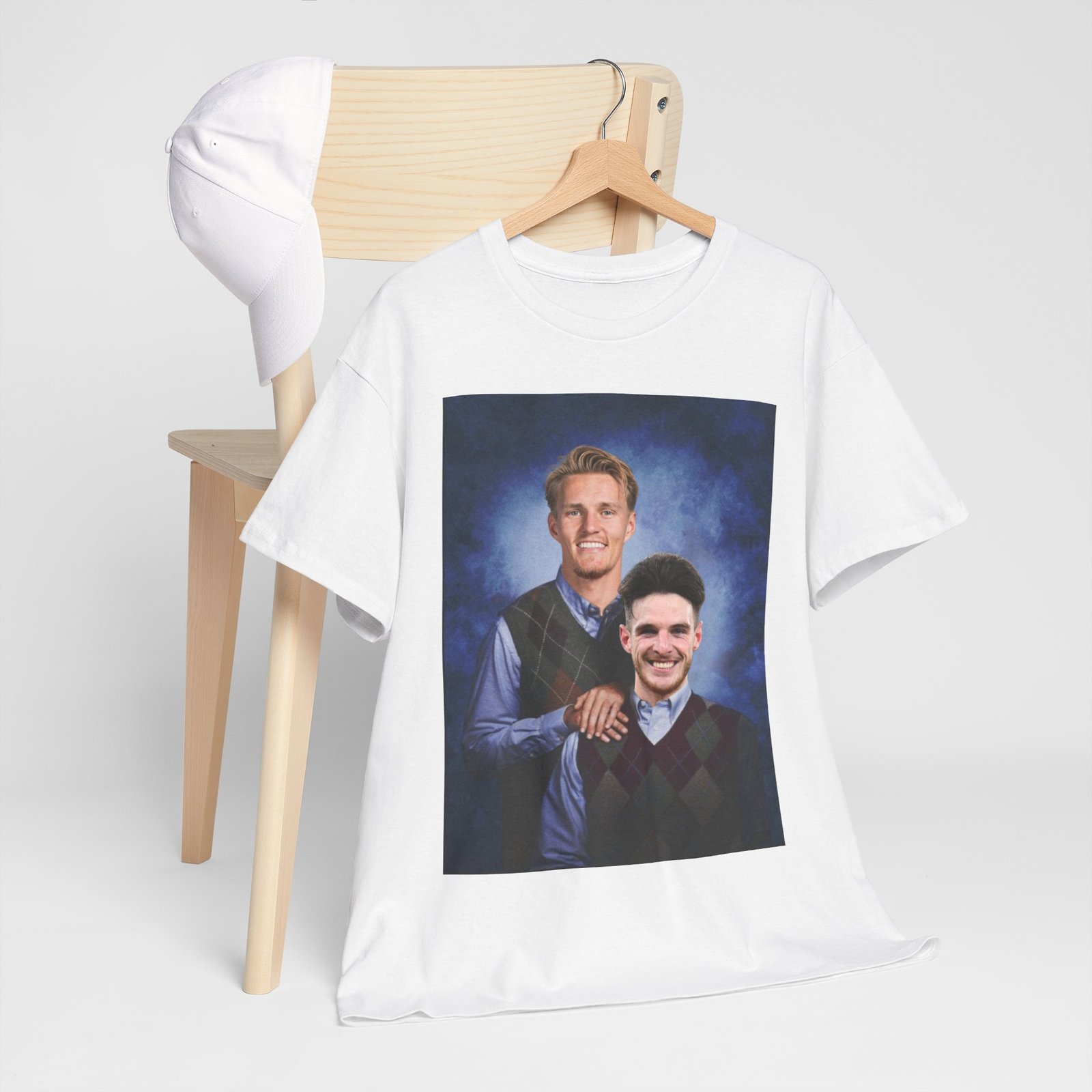 Declan Rice & Odegaard Step Brothers T-Shirt | Arsenal Football Duo Tee | Funny Gunners Fan Gift | Arsenal Merch Funny Unisex Heavy Cotton - Image 8