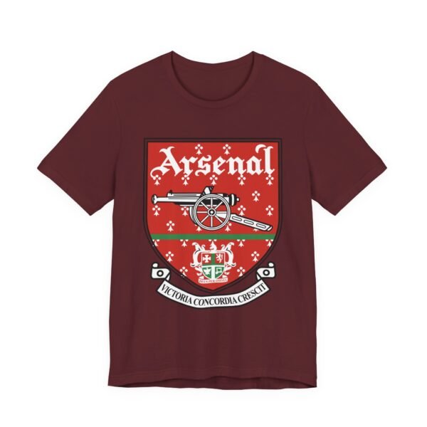 Arsenal Vintage Logo Sweatshirt | Retro Arsenal FC Shirt | Classic Gunners | Gift for Football Supporters Unisex Jersey Short Sleeve Tee - Image 18