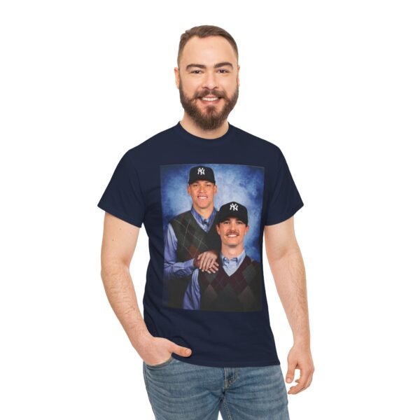 Aaron Judge & Max Fried Step Brothers T-Shirt | New York Yankees Braves Fan Shirt | Funny Baseball Duo Tee | MLB Gift Shirt - Image 28
