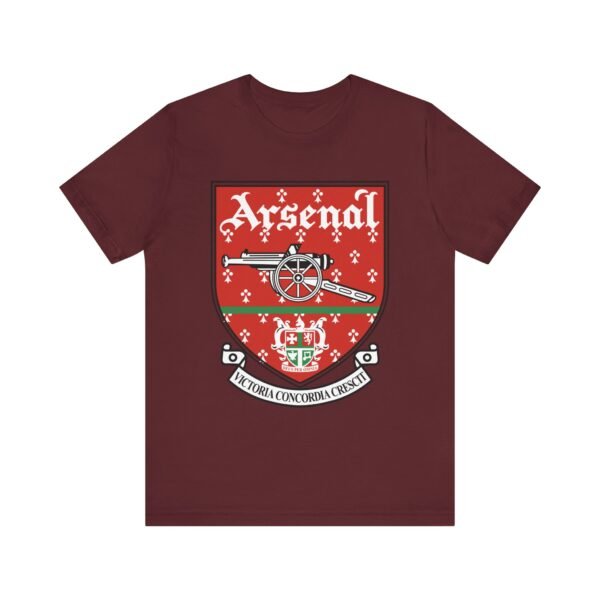 Arsenal Vintage Logo Sweatshirt | Retro Arsenal FC Shirt | Classic Gunners | Gift for Football Supporters Unisex Jersey Short Sleeve Tee - Image 16