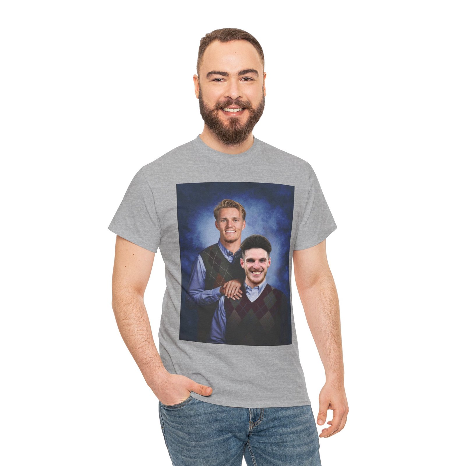 Declan Rice & Odegaard Step Brothers T-Shirt | Arsenal Football Duo Tee | Funny Gunners Fan Gift | Arsenal Merch Funny Unisex Heavy Cotton - Image 31