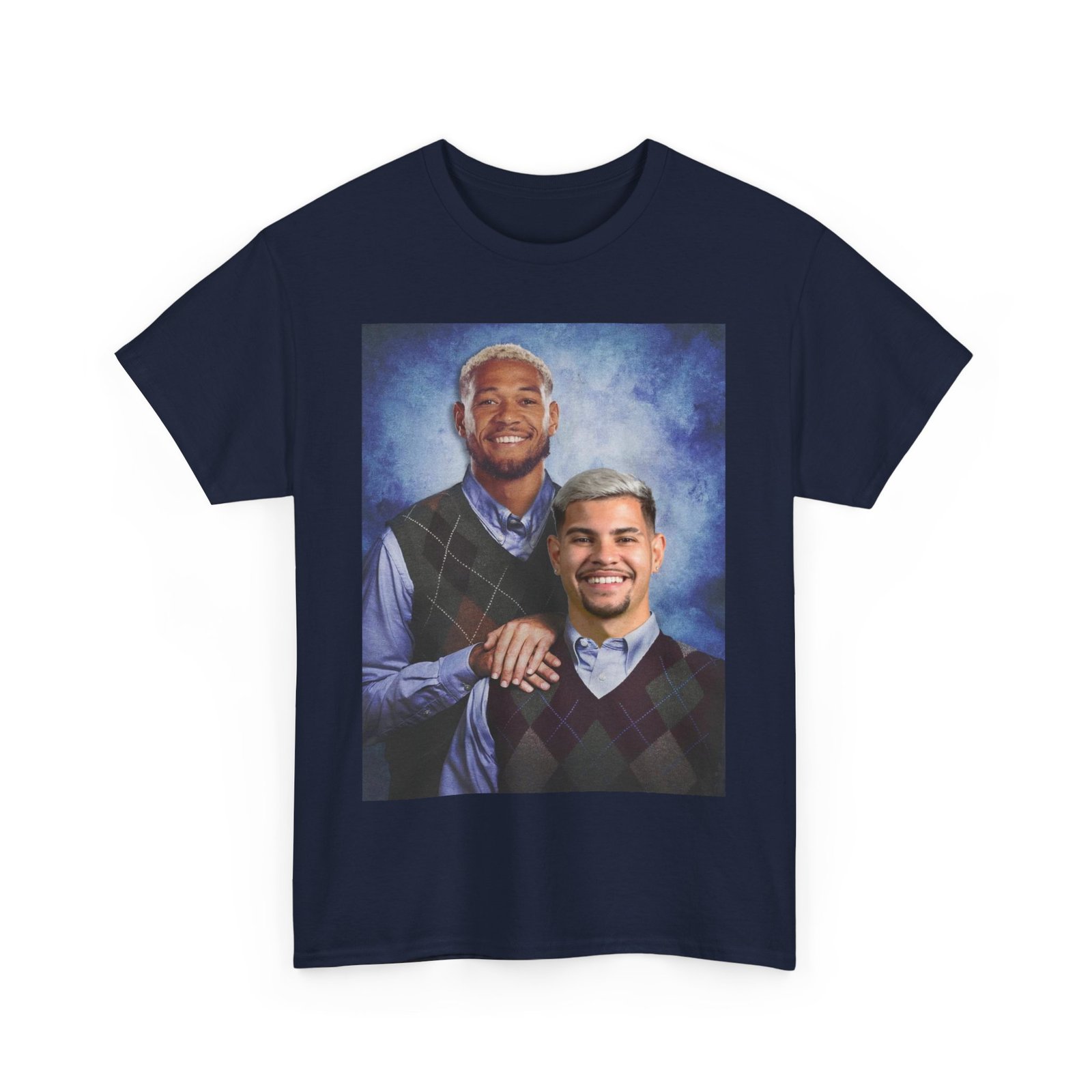 Joelinton & Bruno Guimarães Step Brothers T-Shirt | Newcastle United Fan Apparel | Funny Magpies | Newcastle Gift Unisex Heavy Cotton Tee - Image 3