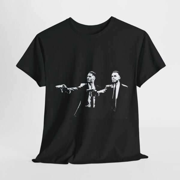 William Saliba and Gabriel Magalhães Pulp Fiction Style T-Shirt |  Arsenal FC Shirt | The Gunners | Saliba arsenal |Unisex Heavy Cotton Tee - Image 5