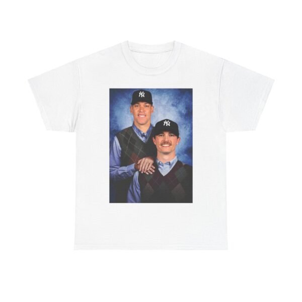 Aaron Judge & Max Fried Step Brothers T-Shirt | New York Yankees Braves Fan Shirt | Funny Baseball Duo Tee | MLB Gift Shirt - Image 2