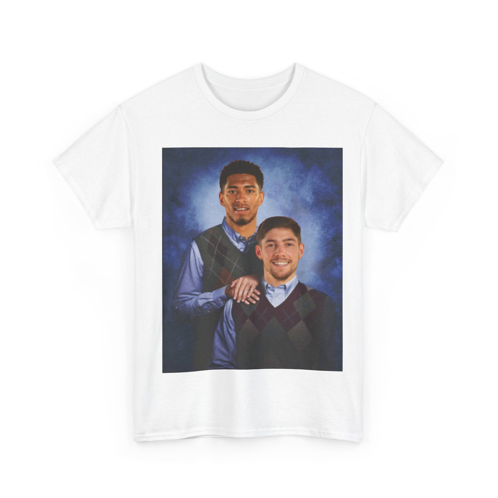 Real Madrid T-Shirt – Jude Bellingham & Valverde Step Brothers Duo – Vintage Madridista Fan Tee - Image 3
