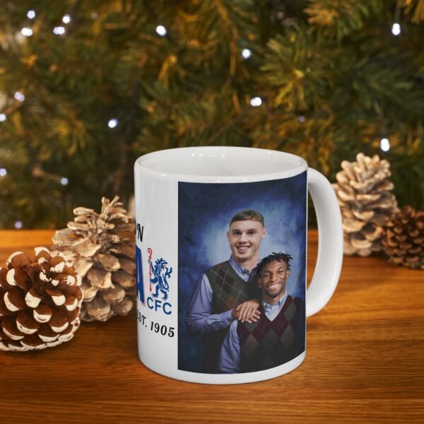 Cole Palmer & Nicolas Jackson Mug | Chelsea FC Mug | Chelsea Fan Gift | Stamford Bridge Mug | Football  Blues Duo Mug Ceramic Mug, 11oz - Image 7