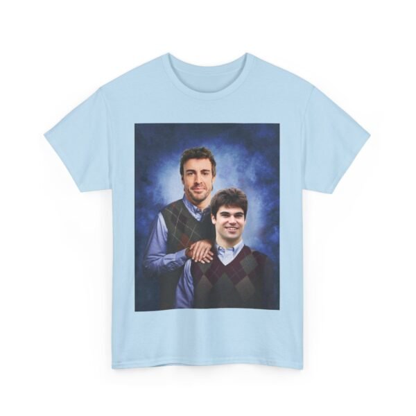 Fernando & Lance Step Brothers T-Shirt | Aston Racing Duo | Funny F1 Fan Tee | Formula Gift Unisex Heavy Cotton Tee - Image 9