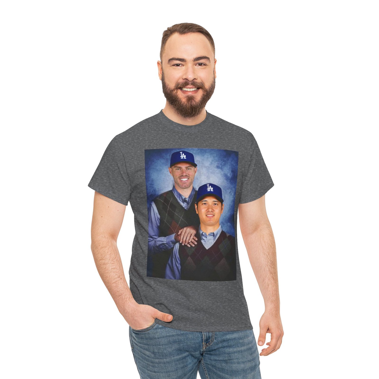 Freddie Freeman & Shohei Ohtani Step Brothers T-Shirt | LA Dodgers Baseball Tee | Funny MLB Duo Shirt | Dodgers Fan Gift Shirt - Image 30