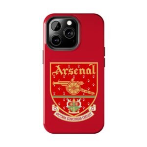 Alternative view of vintage Arsenal Tough Phone Case - Ideal for Fans, Durable Protection, Perfect Gift for Birthdays, Sports Events, Christmas, Custom Design